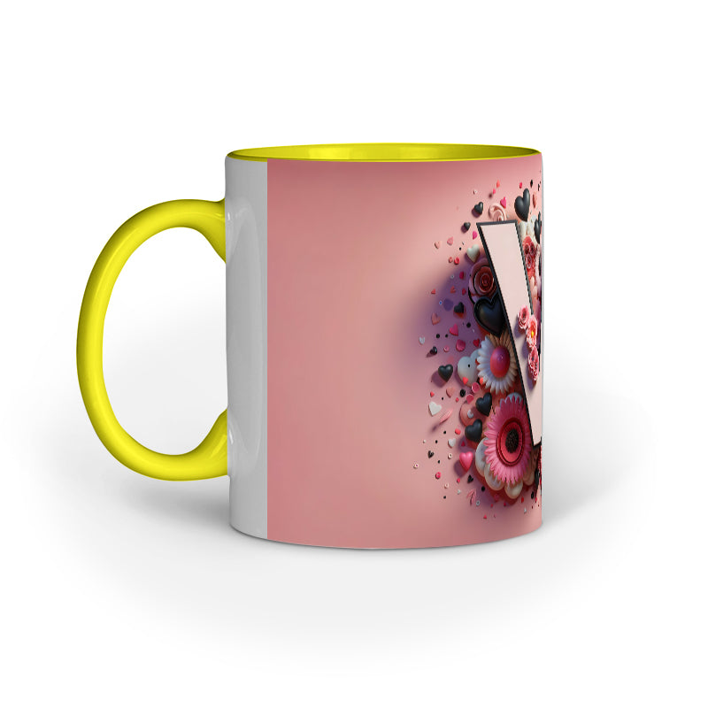 Valentine Alphabet V Mug