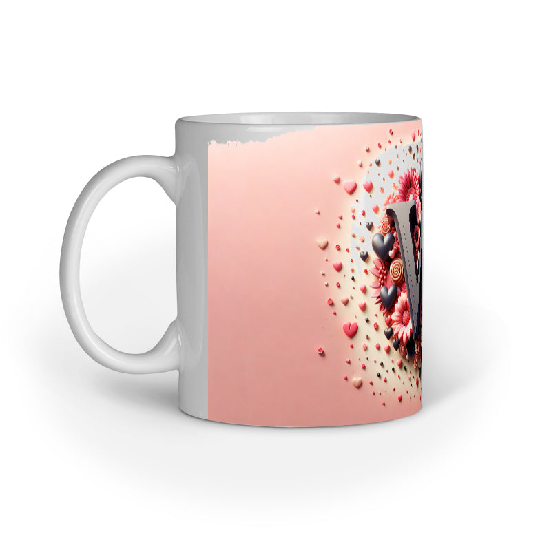 Valentine Alphabet W Mug