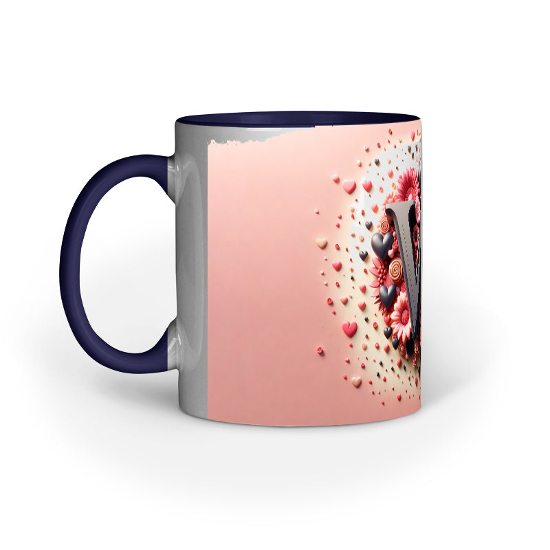 Valentine Alphabet W Mug