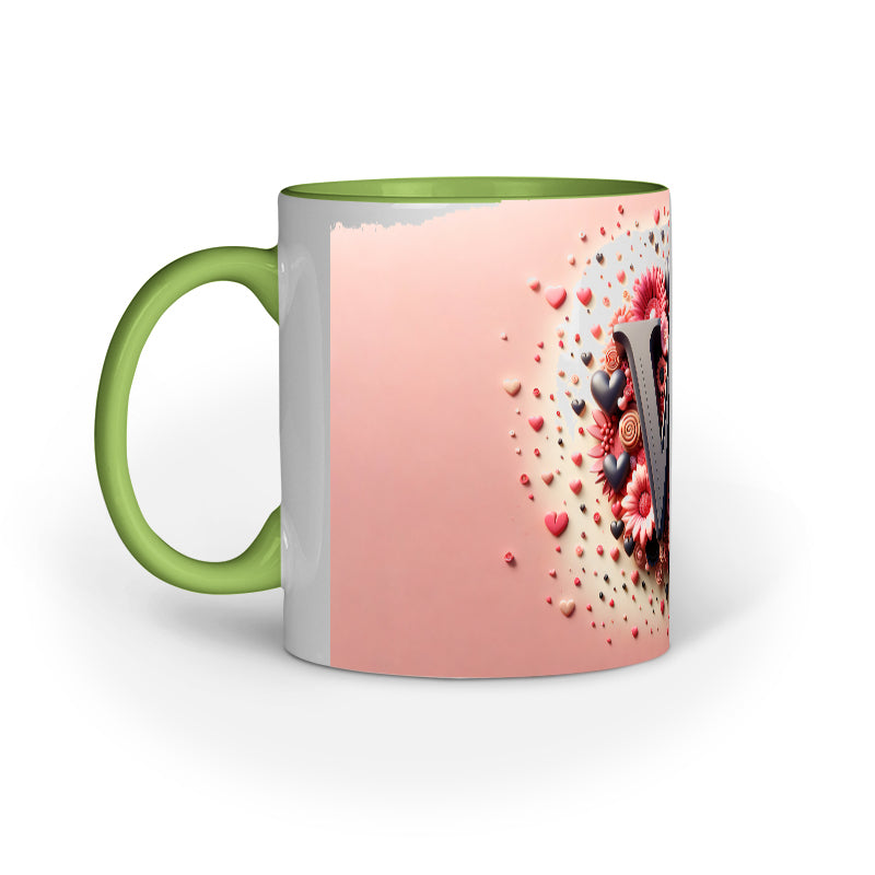 Valentine Alphabet W Mug