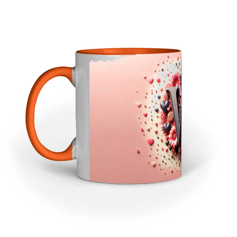Valentine Alphabet W Mug