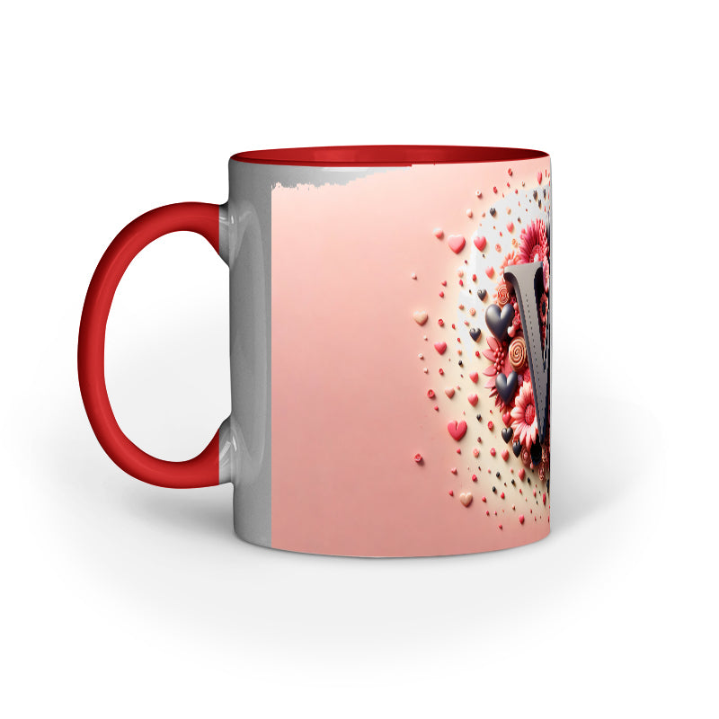 Valentine Alphabet W Mug