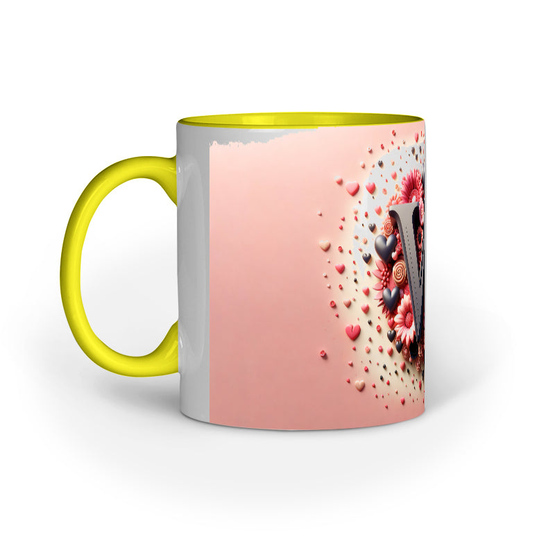 Valentine Alphabet W Mug
