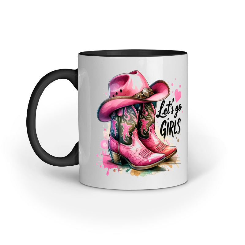 Lets Go Girls Cowgirl Boots Mug