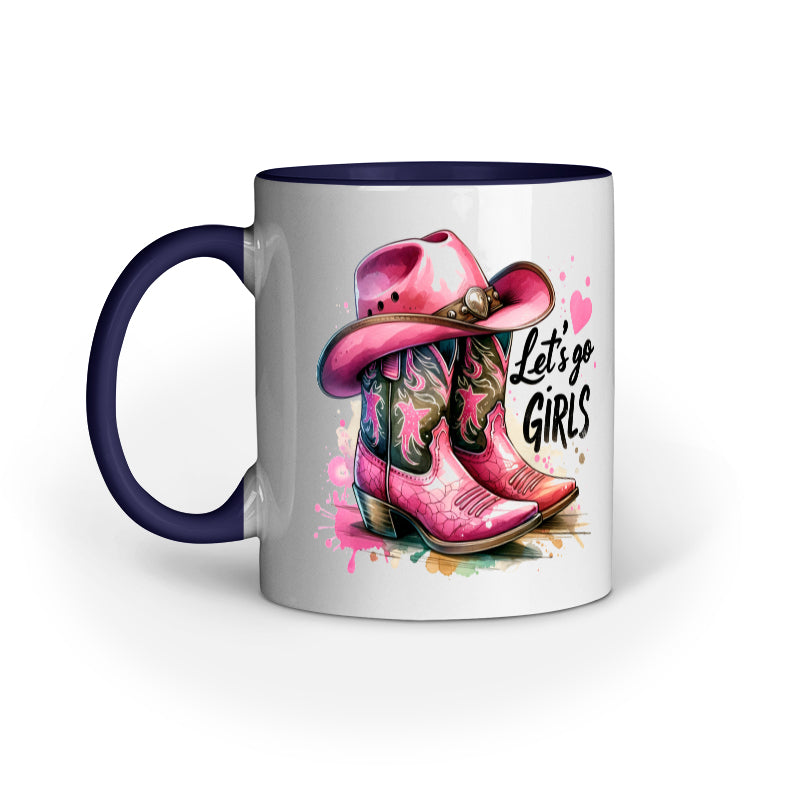 Lets Go Girls Cowgirl Boots Mug