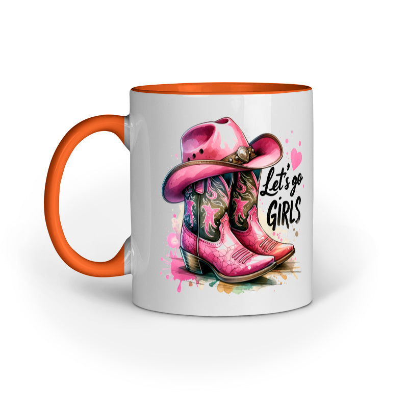 Lets Go Girls Cowgirl Boots Mug