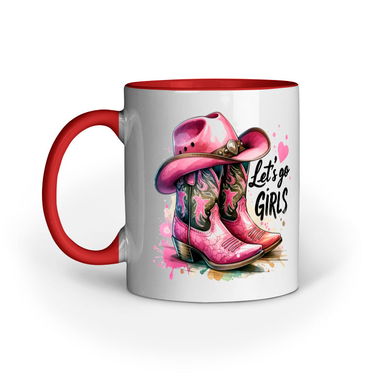 Lets Go Girls Cowgirl Boots Mug