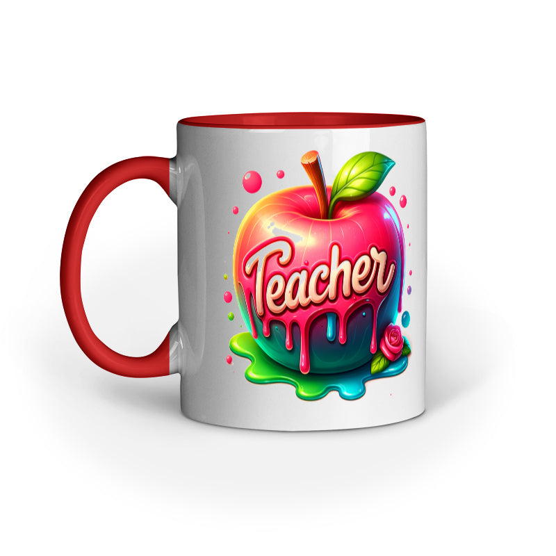 3D Apple Teacher Mug