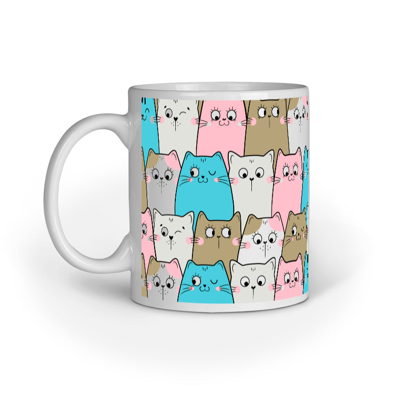 Cat doodle Pattern Mug