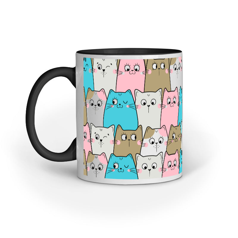 Cat doodle Pattern Mug