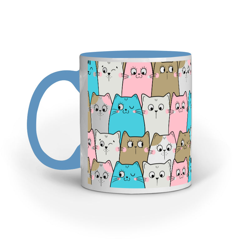 Cat doodle Pattern Mug