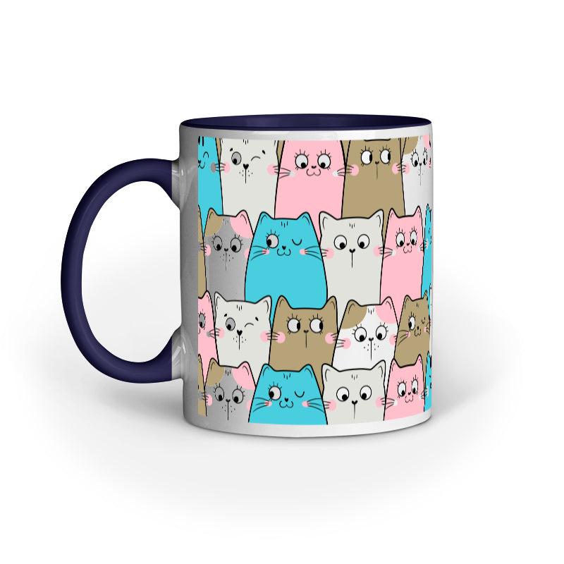 Cat doodle Pattern Mug