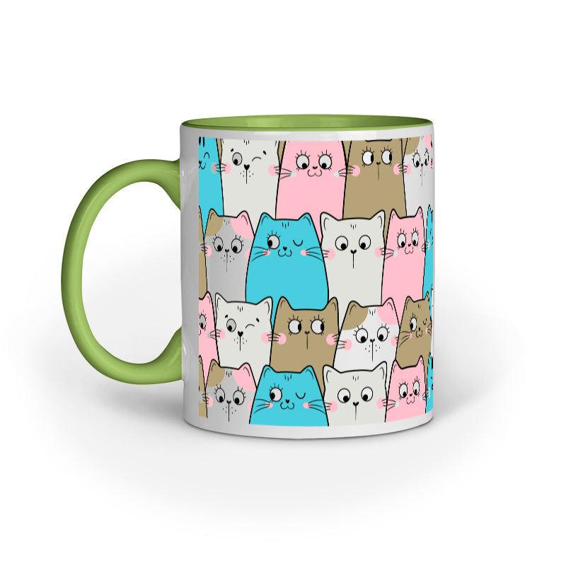 Cat doodle Pattern Mug