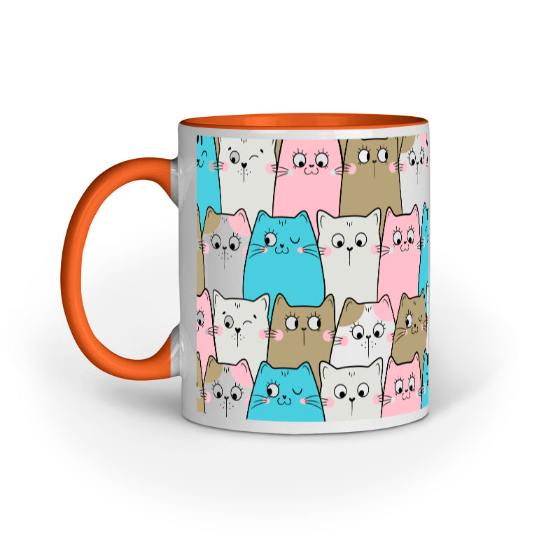 Cat doodle Pattern Mug