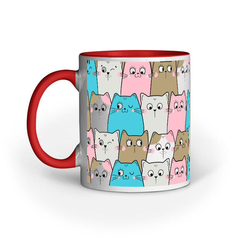 Cat doodle Pattern Mug