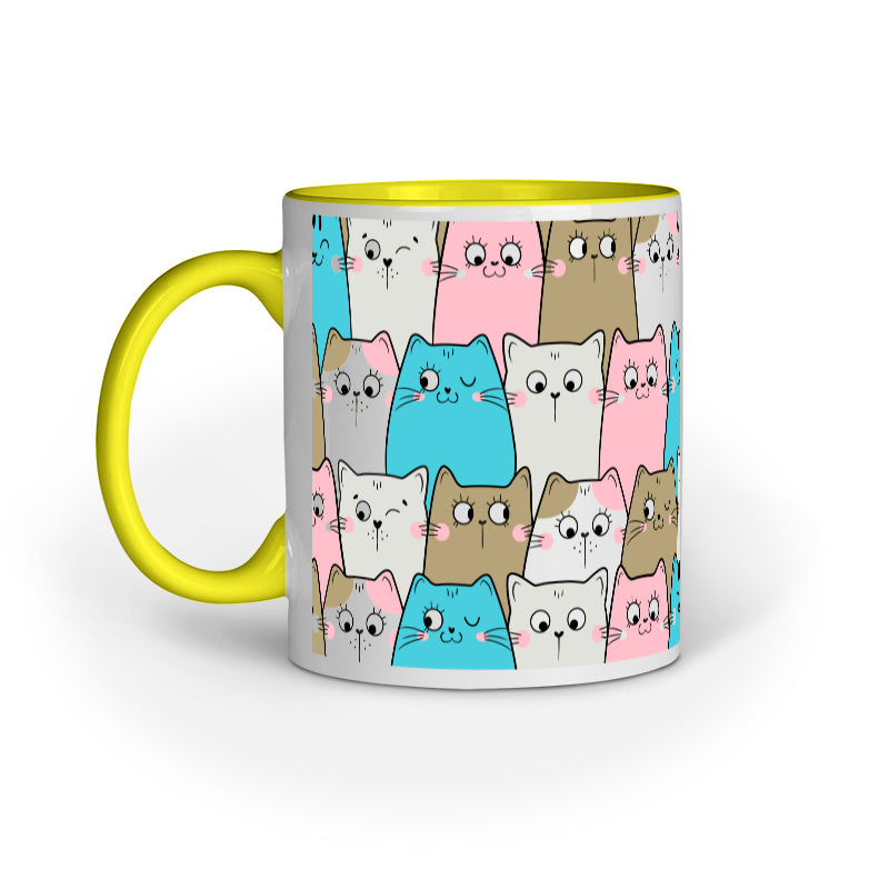 Cat doodle Pattern Mug
