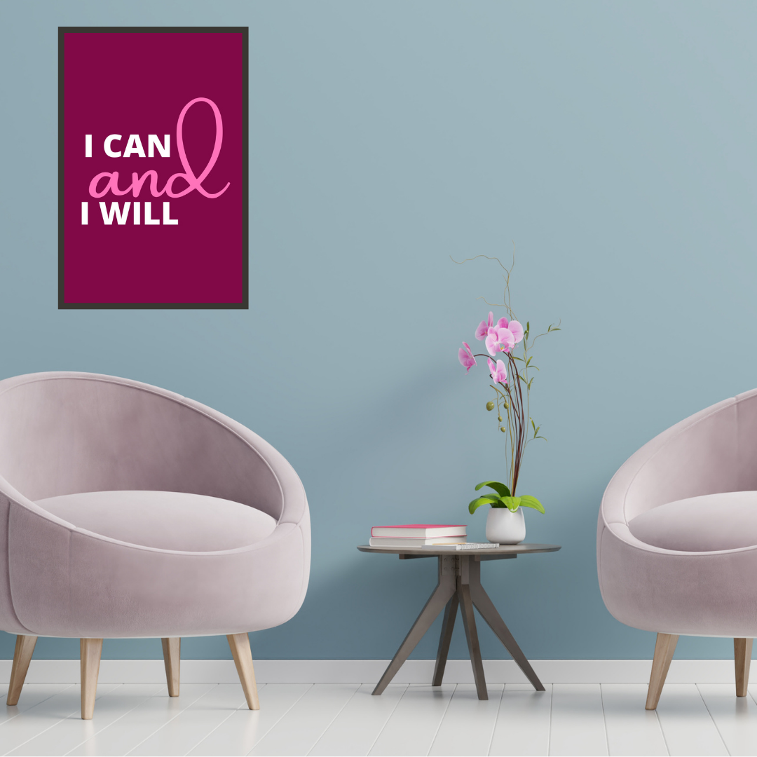 "I can and I will " Motivational Wall Art