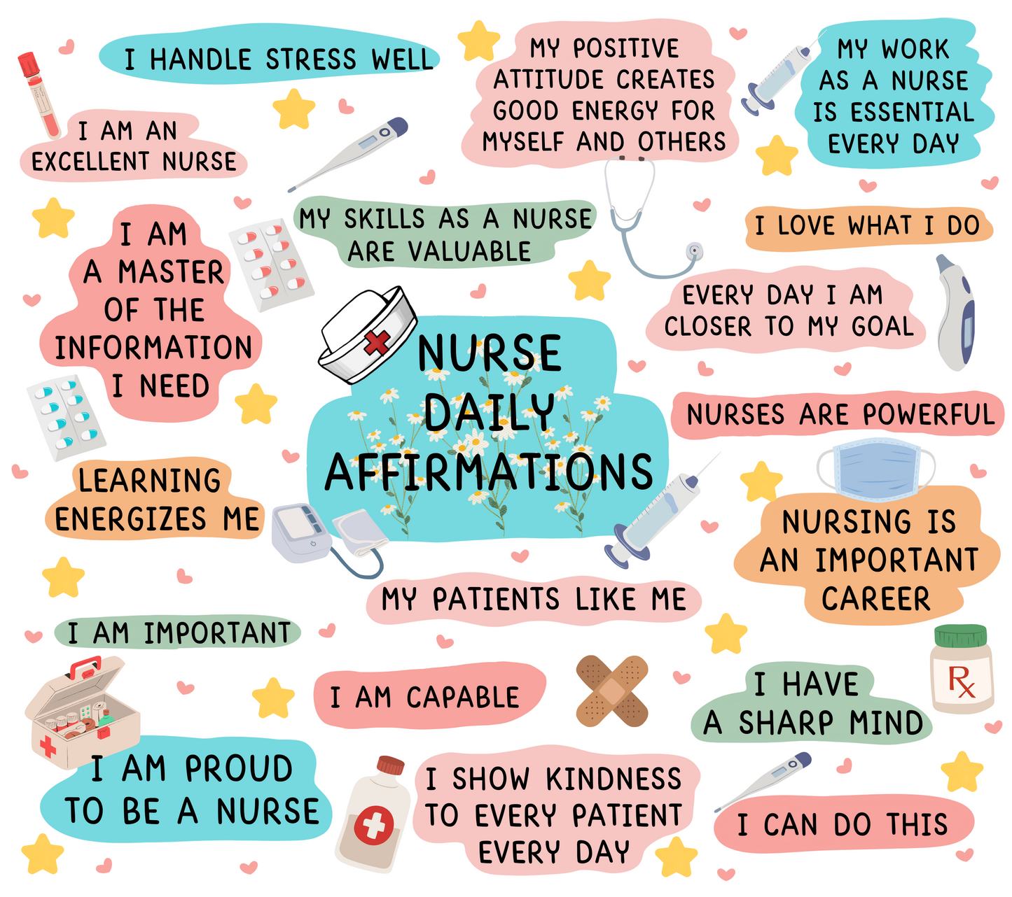 Nurse Daily Affirmation Sipper Bottle